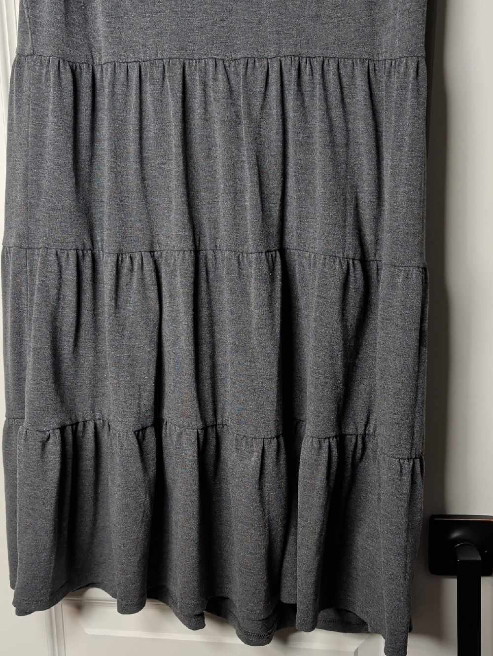 Maurices Sleeveless Tiered Knit Dress - Gray - Picture 6 of 8